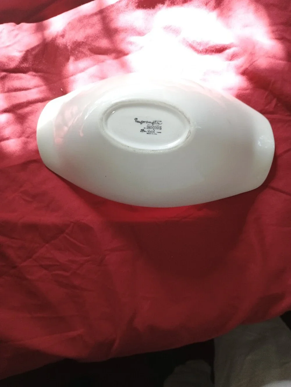 Impromptu Iroquois Ben Seibel Bridal White Ceramic 9.5 inch Serving Bowl
